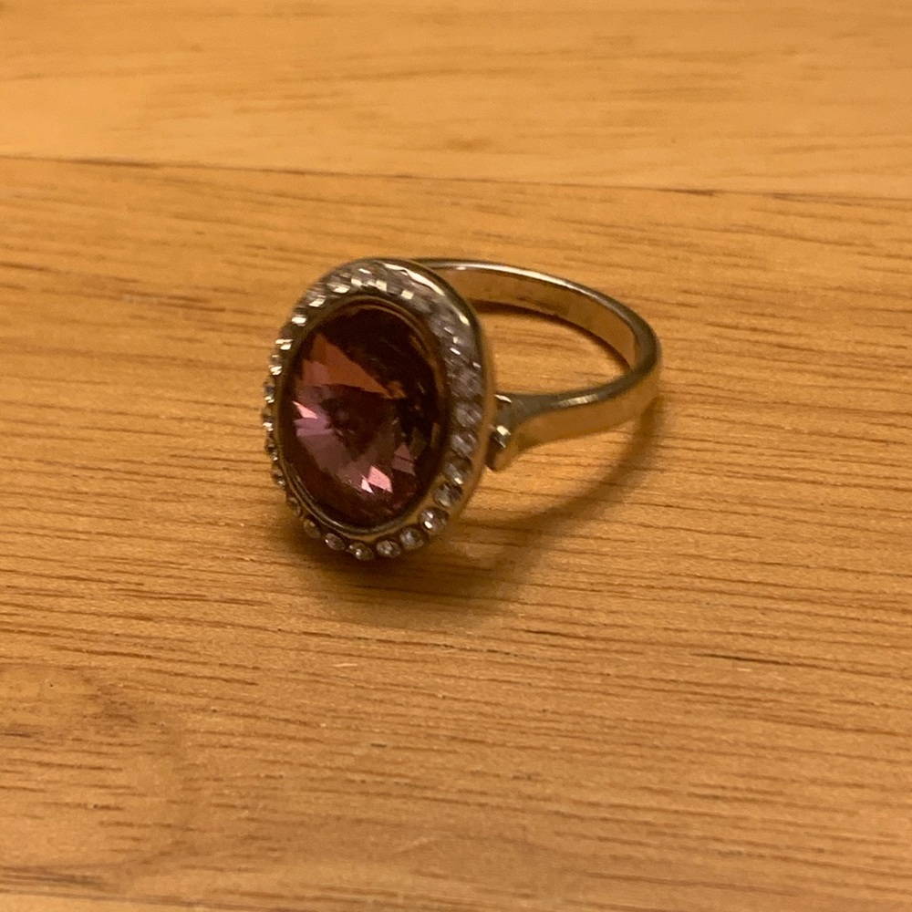 Purple crystal ring - Picture 3 of 4